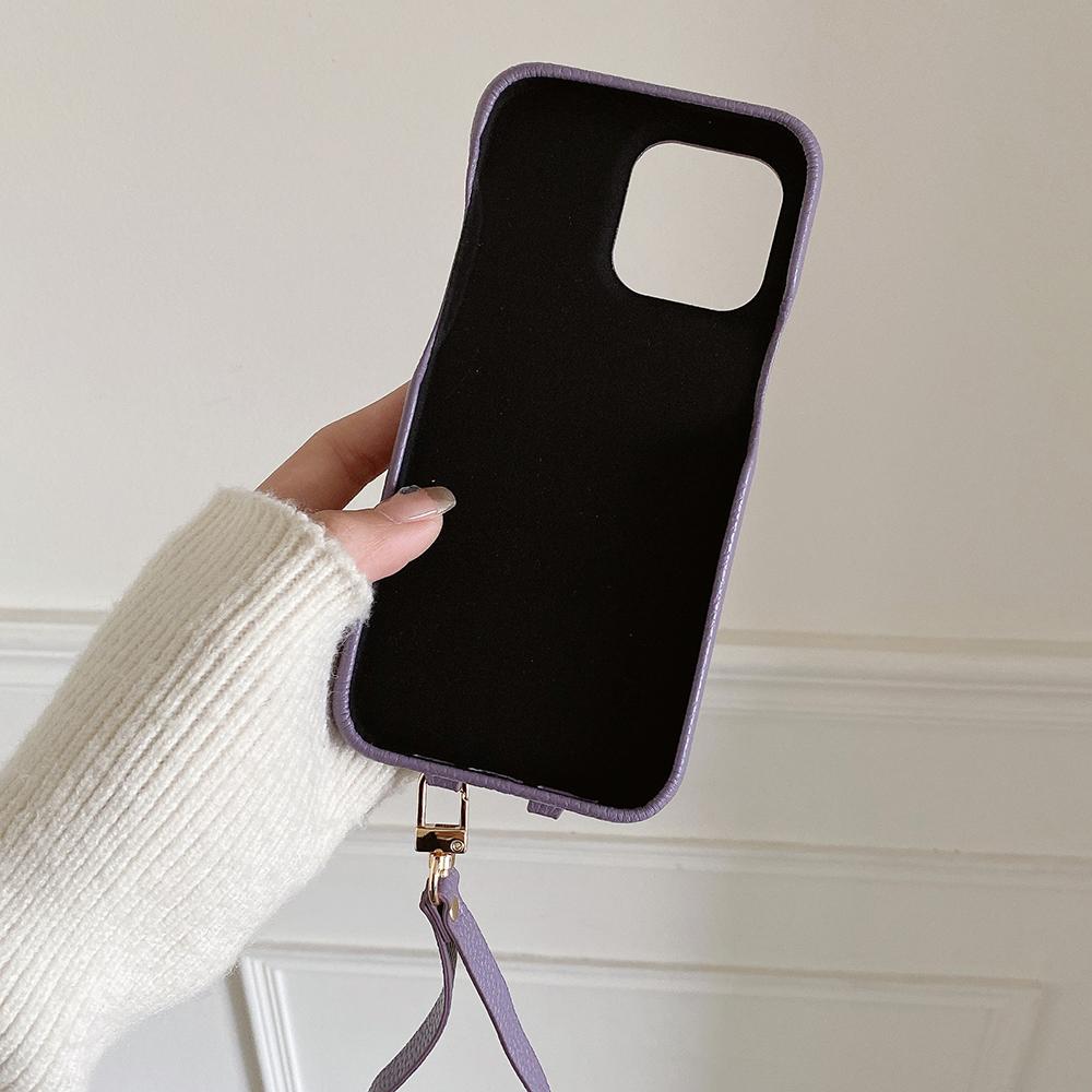 Wrist Strap Cards Pocket Leather Cellphone Cover for Samsung S25 Ultra S24 PU Wallet Android Phone Case for iPhone 16 15 14 12
