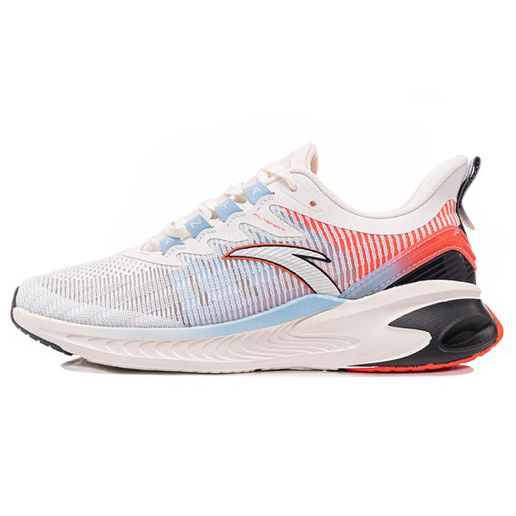 

New Anta Shock Absorbers Slip Resistant Abrasion Resistant Breathable Low top Running Shoes Men s White Blue Red 112125583S-6 40.5