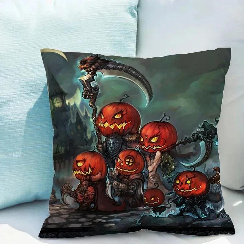 Halloween decorative pillow sleeve cushion cushion is suitable for home living room sofa waist cushion bedroom room decoration