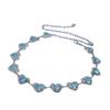 Waist Women Metal Chain With Heart Shaped Turquoise For Chic Winter Accessories
