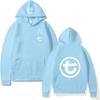 Mens Oversized Hooded Sweatshirt With Letter Print Casual Long Sleeve Pullover Fall Youth Fashion