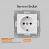 1Pcs Dual USB Fast Charge Panel Wall Switch Wall Power Socket Switch  for EU Standard Wall Mount DIY