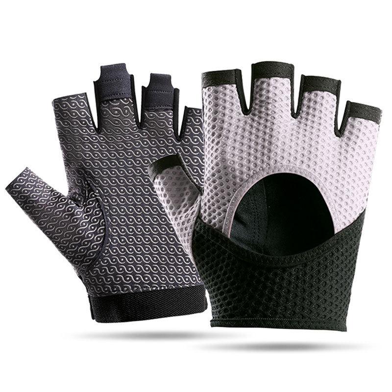 Fitness gloves men and women half finger outdoor sports non-slip and wear-resistant