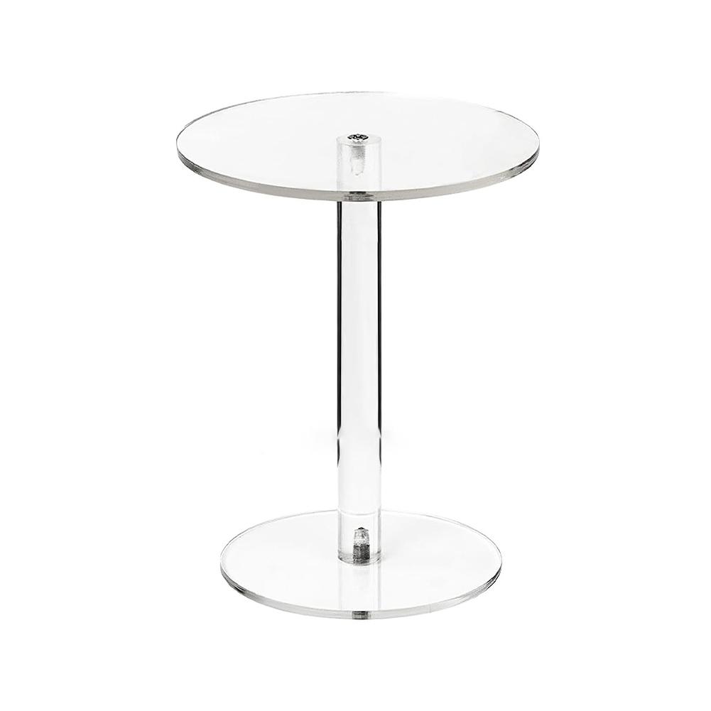 Acrylic Round Display Risers Set Of 3, Clear Multi-Tier Stands For Jewelry, Small Gifts, Bakery And Retail Displays