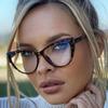 Cat's Eye Large Frame Decorative Glasses Frame Women's Computer Glasses