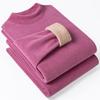 Thick Thermal Underwear Set Men Women Half Turtleneck Long Sleeve Top Pants Fleece Lined Warm Base Layer