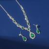 Vintage Crystal Drop Necklace Waterdrop Women's Jewelry Set Classic Jewelry Sets  Women