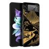 Abstract Mountain Sunrise Line Phone Case For Samsung Galaxy Z Flip3 Flip4 Flip5 Case For Z Flip 3 4 5 6 7 Hard Folding Cover