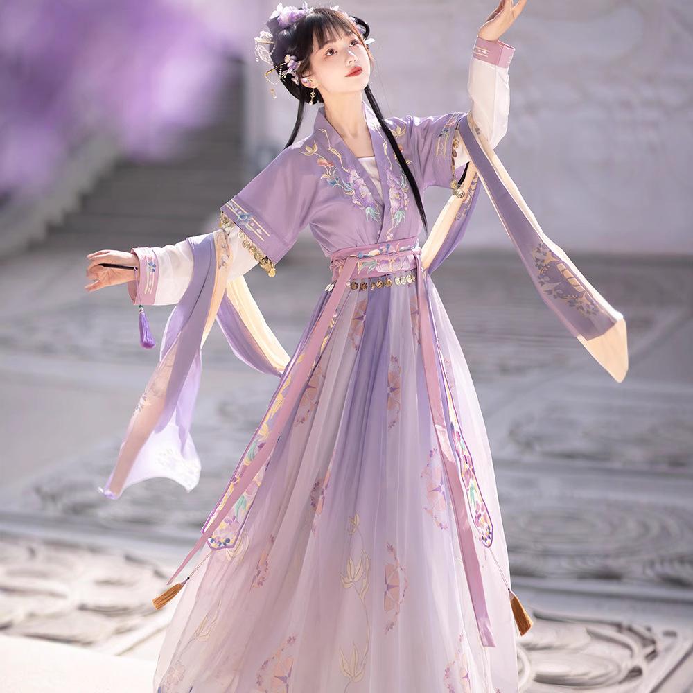 Pokolec dzwonkowy talia Pokolec Zizi spódnica haftowana styl chiński codzienny styl letni