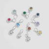 "S925 Sterling Silver Birthstone Pendant Necklace - European & American Design"