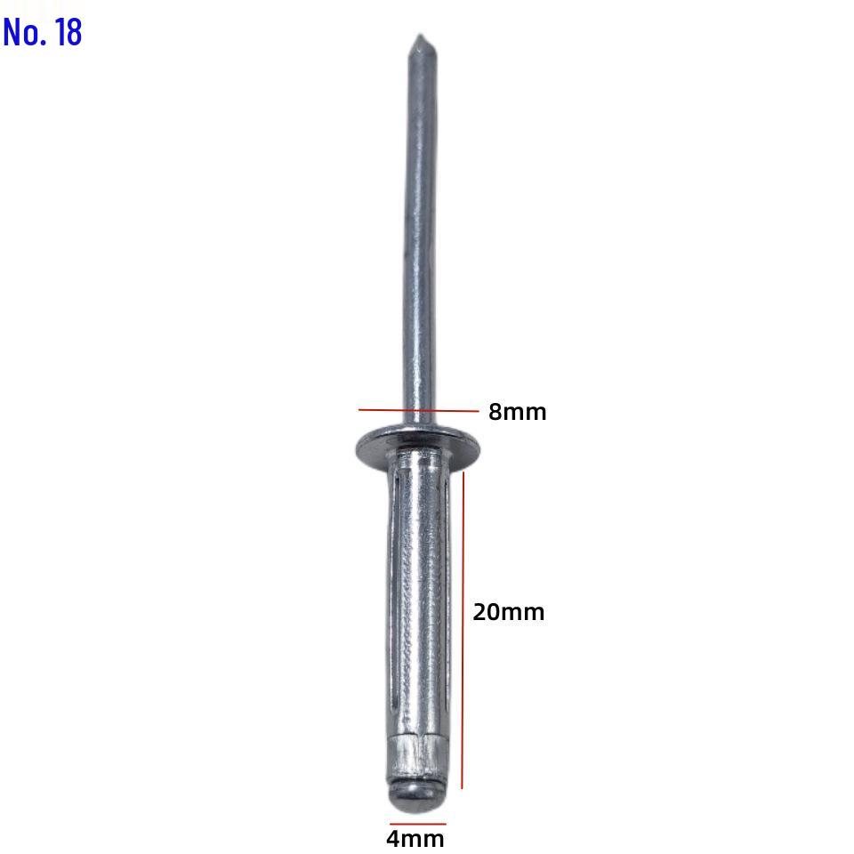 Universal Car Side Window Speaker Rivet - Iron Aluminum Three-Pronged Pull-Through Flowering Design