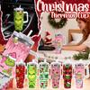 New Stainless Steel Car Cup Ice Bar Christmas 40oz Coffee Travel Cooler Handle Insulated Cup.