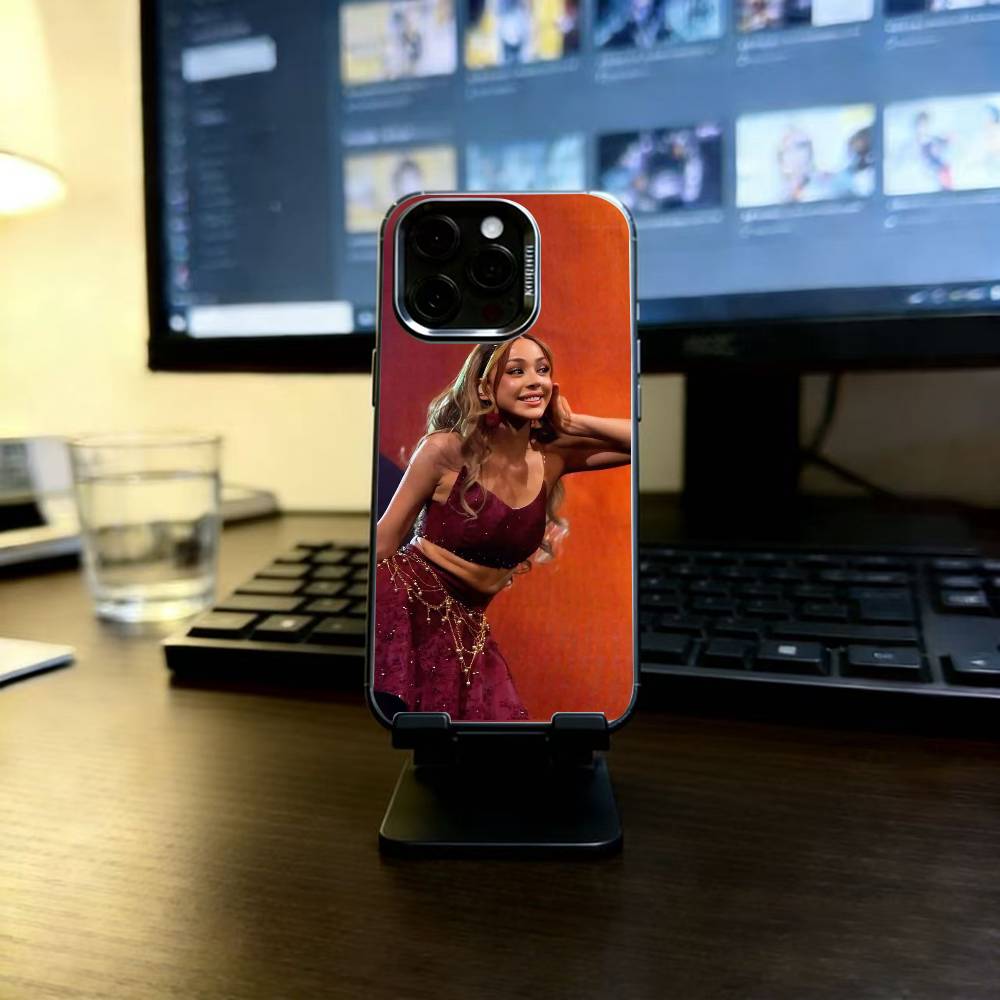A-Ayliva Singer Phone Case For iPhone 17,16,15,14,13,12,11 Plus,Pro Max,XS,Colored Silver Plated Inside Cover