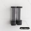Punch-Free Wall-Mounted Triple Soap Dispenser for Bathroom: Hand Wash, Bath, Hair Care