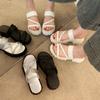 Slippers Korean fashion 2025 summer new outer wear Roman daily foreign style comfortable height increase niche sandals women