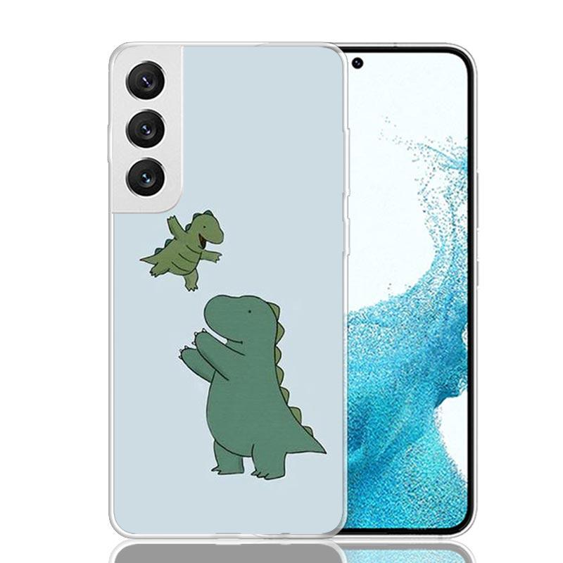 Cute Cartoon Dinosaur Baby Phone Case For Samsung Galaxy S26 S25 Edge S24 S23 FE S22 Ultra S21 Plus S20 + Fundas Cover Coque Gal