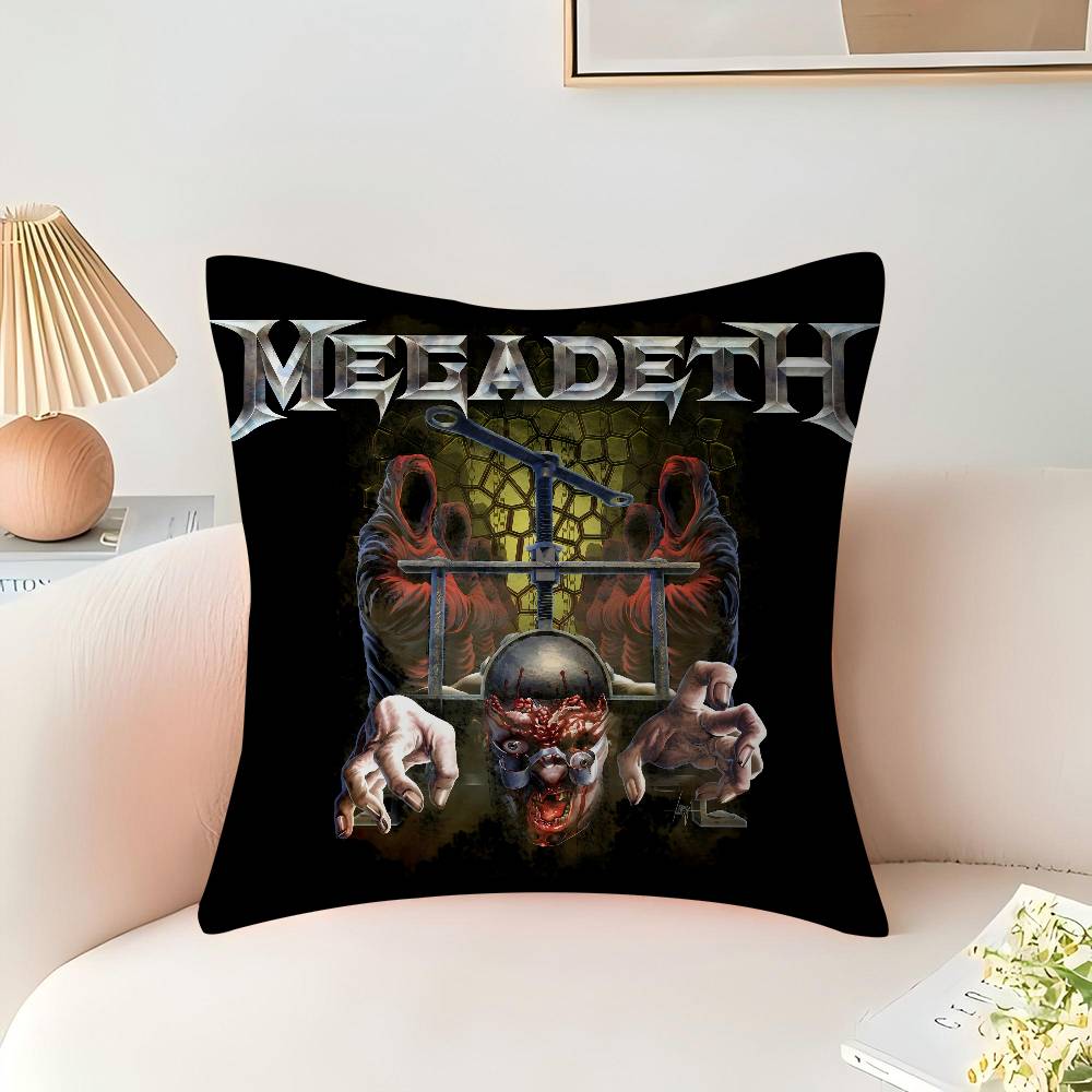 Heavy Metal Rock Roll Music Megadeths Personalized Picture Text Home Decorative Pillows Household Gifts 45x45cm