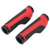 Ergonomické protiskluzové uzamykatelné pohodlné profesionální gripy na horské kolo(Černá červená )