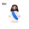 PVC Jesus Figure 12/48Pcs Mini Figurine Savior Model Statue Sculpture Desktop Decoration Easter Ornament Christmas Festival Gift