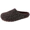 Retro style simple high-end casual fluffy slippers women's autumn and winter suede outer wear home thick-soled bag head slippers