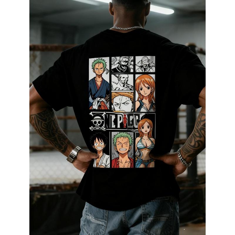 Trendy T-shirt T-shirt Animation Summer Cotton Men's and Women's Tight T-shirt Street Casual Fashion Loose