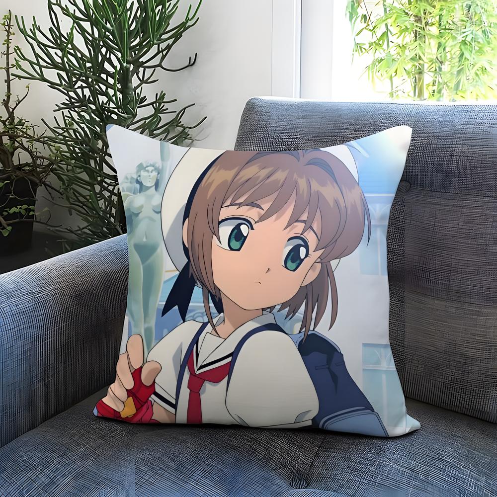 POPULAR C-CCardcaptor SSSakuraS Cushion Cover Comfortable Reversible Pillow Cover Ideal for Car Sofa Bedroom & Beyond