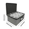 Sturdy Cloth Elegant Glass Holder Box Holds Multiple Stemwares for Easy Access And Space Saving Designs
