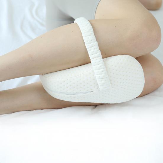 Leg Pillow for Side Sleepers Hip Alignment Pillow Knee Cushion with Adjustable Strap Reduce Joint Pressure for Hip Pain Relief Home Dorm Bed Use