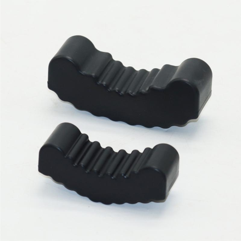 2 Peças de Pastilhas de Suporte Reforçadas de Borracha para Equipamento de Elevação de Veículos de 3 Toneladas 6 Toneladas Proteção de Trilho Pad na Cor Preta