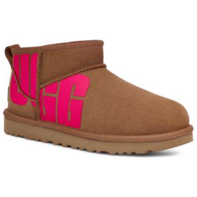 UGG Classic Ultra Mini Broken Logo 'Chestnut Pink' Women's 1126373-CTPNK