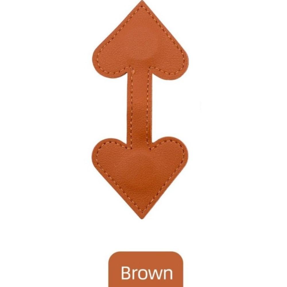 Leather Magnetic Bookmark Heart Shape Book Markers High Quality Page Divider  Reading Lovers Gift
