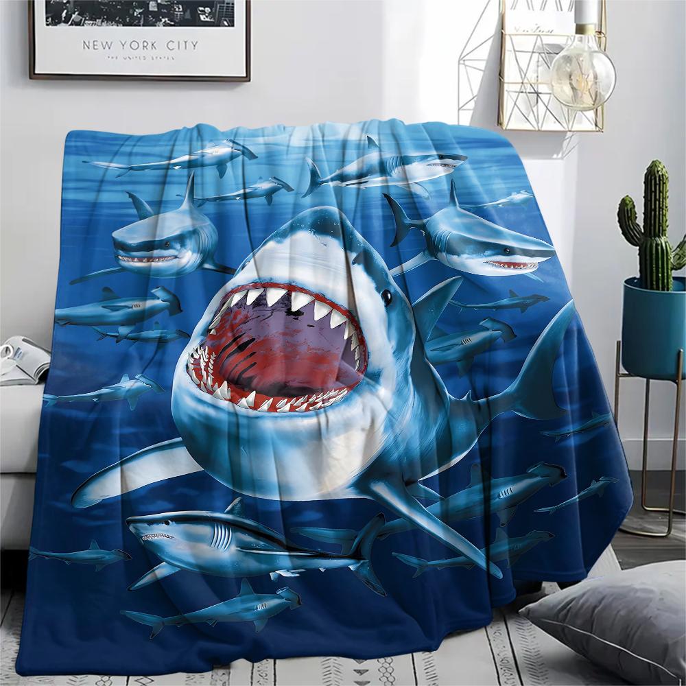 1Pc Turtles Octopuses Print Flannel Blanket, High quality Comfortable for All Seasons, Home Decor, Warmth and Comfort, Perfect for Gifts