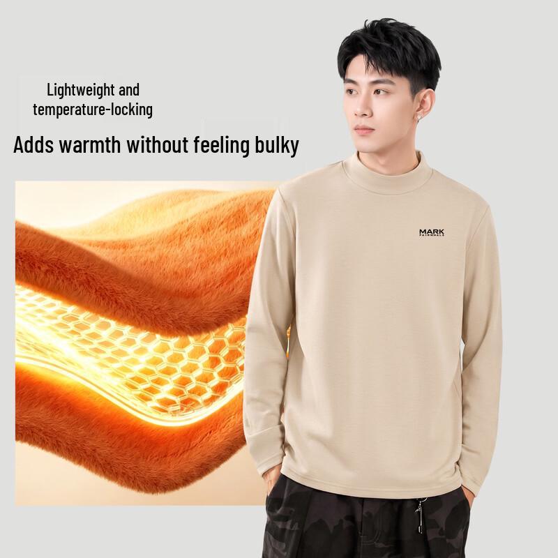 Mark Fairwhale Wool-Silk Fleece-Lined Thermal Long-Sleeve T-Shirt