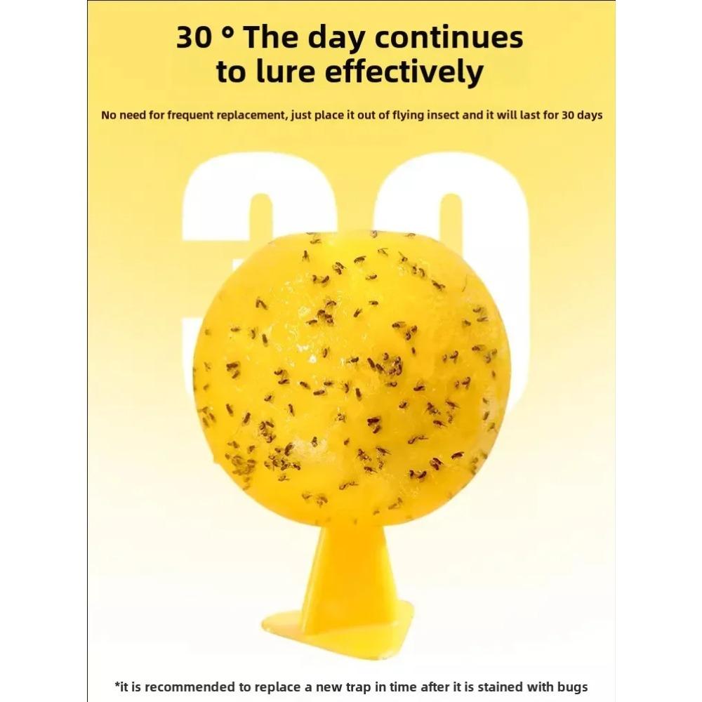 Indoor Flying Insect Catcher,Sticky Trap Balls for Fruit Flies,Gnats,Mosquitoes,Safe Non-Toxic,Place Near Plants,Trash Can,Window,Home,Office Use