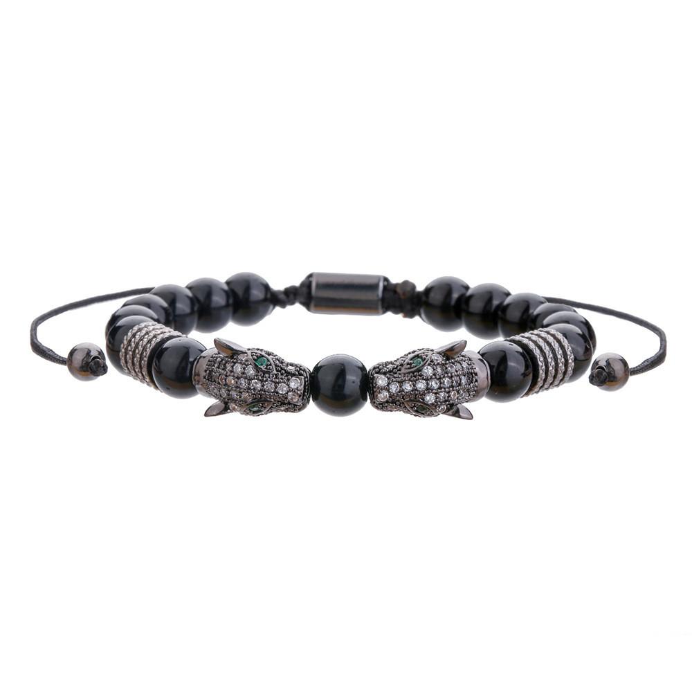 Geometrisches verstellbares Armband mit Zirkonsteinen für Männer und Frauen Geschenk