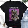 Vintage Predator T Shirt Fan S Movie Vintage Washed Soft Stretched Unisex Top For Everyday Wear Graphic Streetwear Stylish