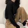 Spring and Autumn Thin Sweatshirt Design, Versatile Short Women's Casual Long-sleeved Top