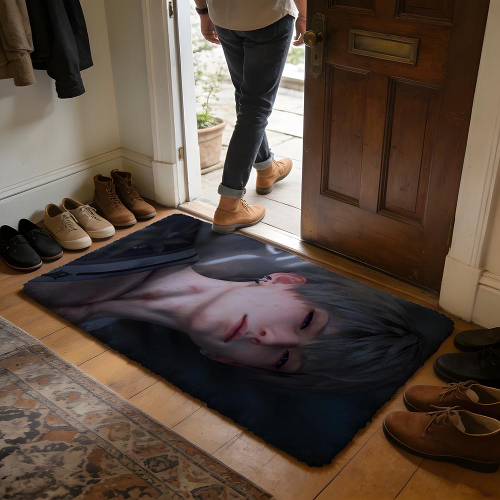 AAster Deepspeac Love Game Floor Mat Soft Flannel Absorbent Mat Non-Slip Rug Home Bedroom Bathroom