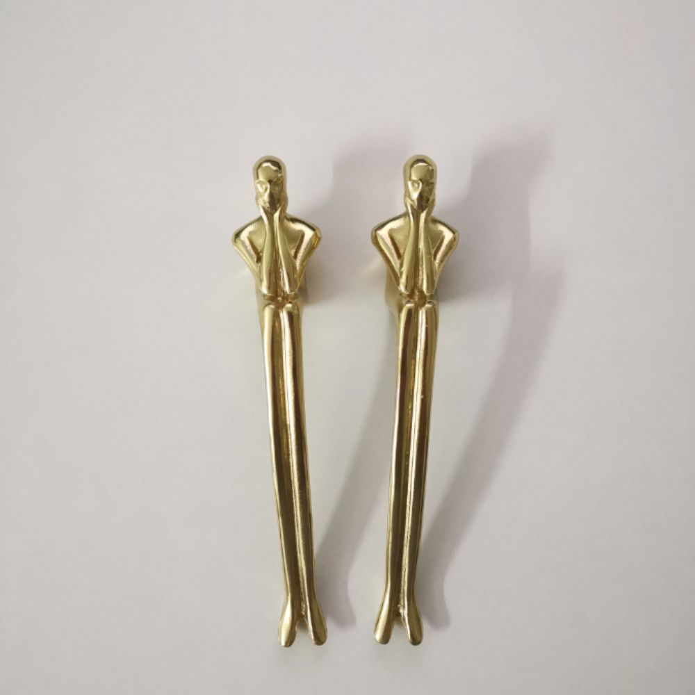 European Style Door Knobs Solid Brass Drawer Pulls Light Luxury Door Handle  Solid Brass