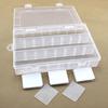 Storage Box Large Capacity Transparent PP Home 24 Grids Dividers Box for Crafts