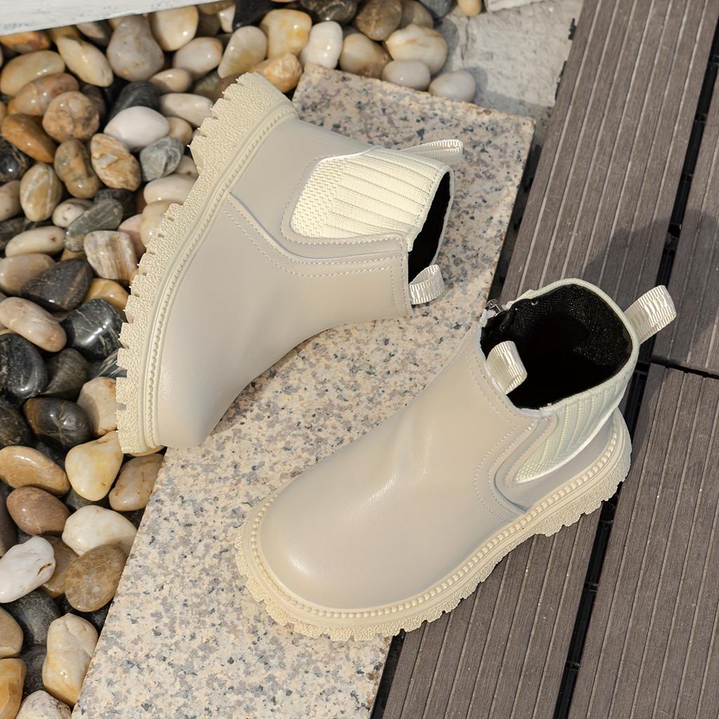 [Non-slip Boots] Boots with Side Zipper | Non-slip, Wear-resistant | for Girls | Autumn and Winter