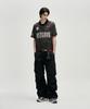 NOT4NERD Shirring Panel Curved Nylon Cargo Pants - Black