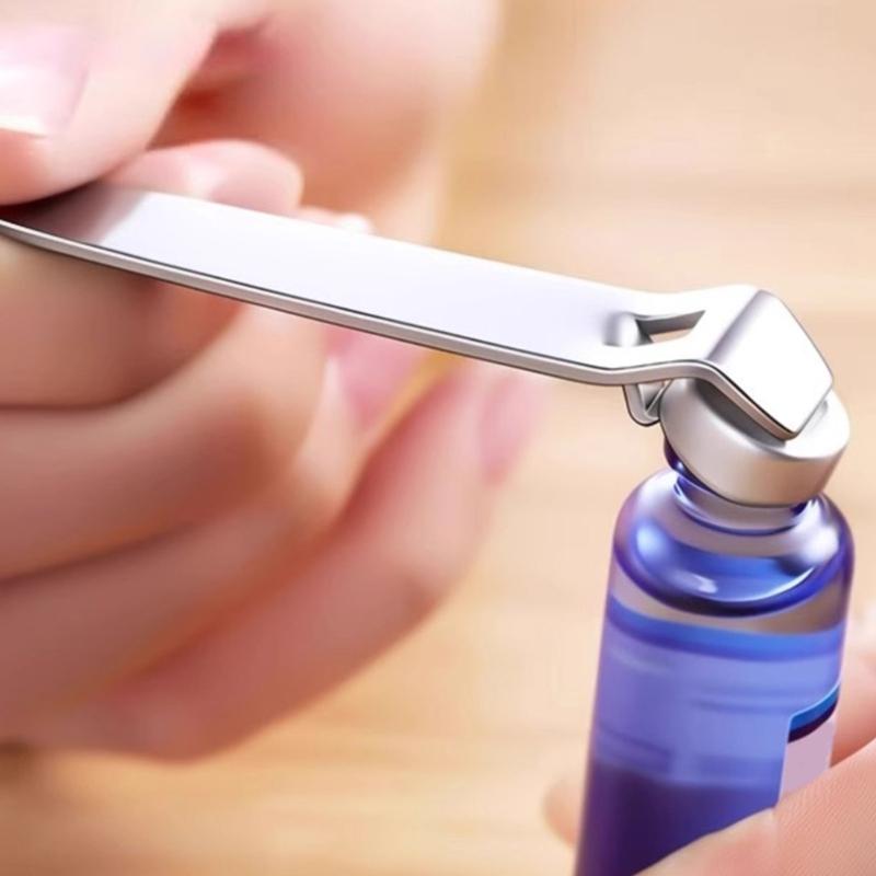 Nonrust Steel Peroral Liquid Bottle Opener With Ergonomic Nonslip Grip Peroral Liquid Caps Remover For Safe Easy Opening