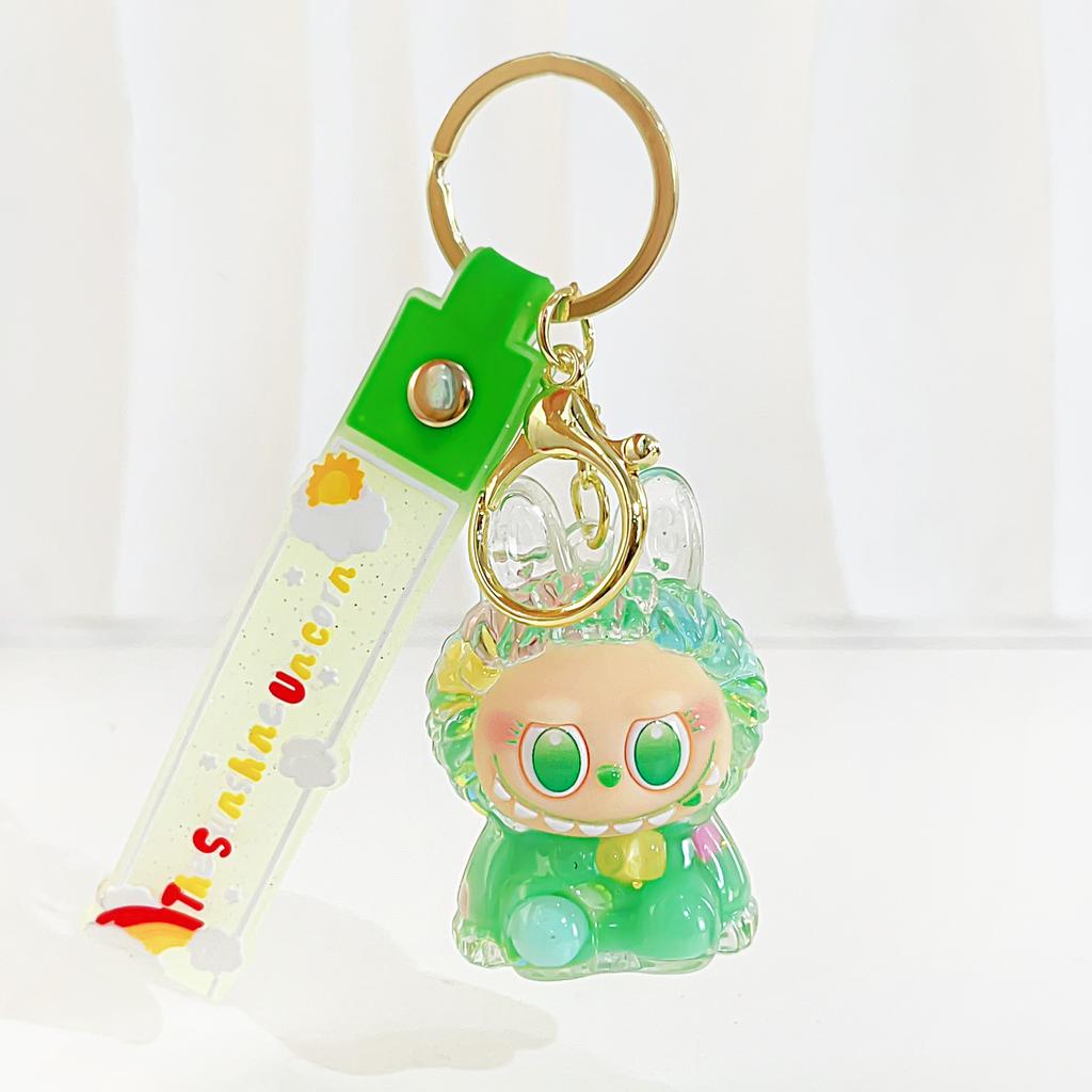 Acrylic Quicksand Oil Mini Keychain Bag Small Pendant Key Chain