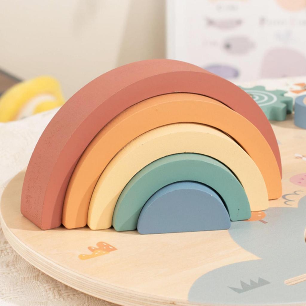 Wooden Busy Board Fine Motor Skills Activity HandEye Coordination