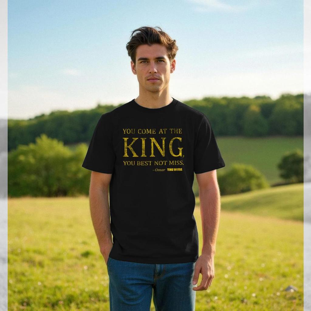 The Wire King Quote Black Graphic T-shirt