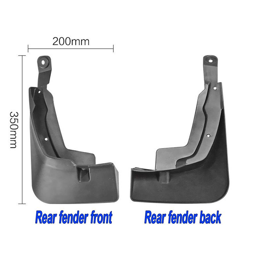 4 STK Bil Mud Flaps Sprutskjerm Skjerm Mudguard Passer For Toyota RAV4 2019-2020 Svart