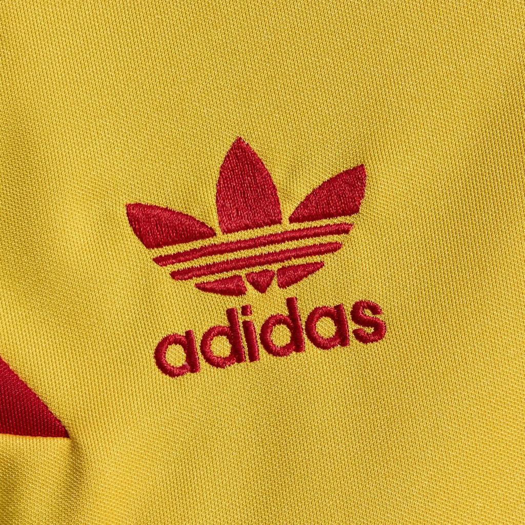 adidas Originals FW25 Kolumbie Rekonstruovaný Bringback V-výstřih Pruhovaný Barevný blok Krátký rukáv Fotbalové tričko Dámské topy KE2294