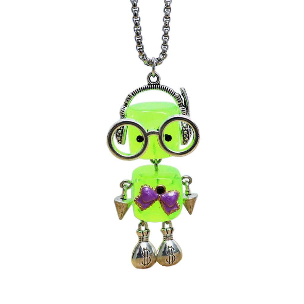 Versatile Mechanical Screw Robot Nekchains Adornment Hangings Decoration Movable Sweater Chain Accessories for Couples