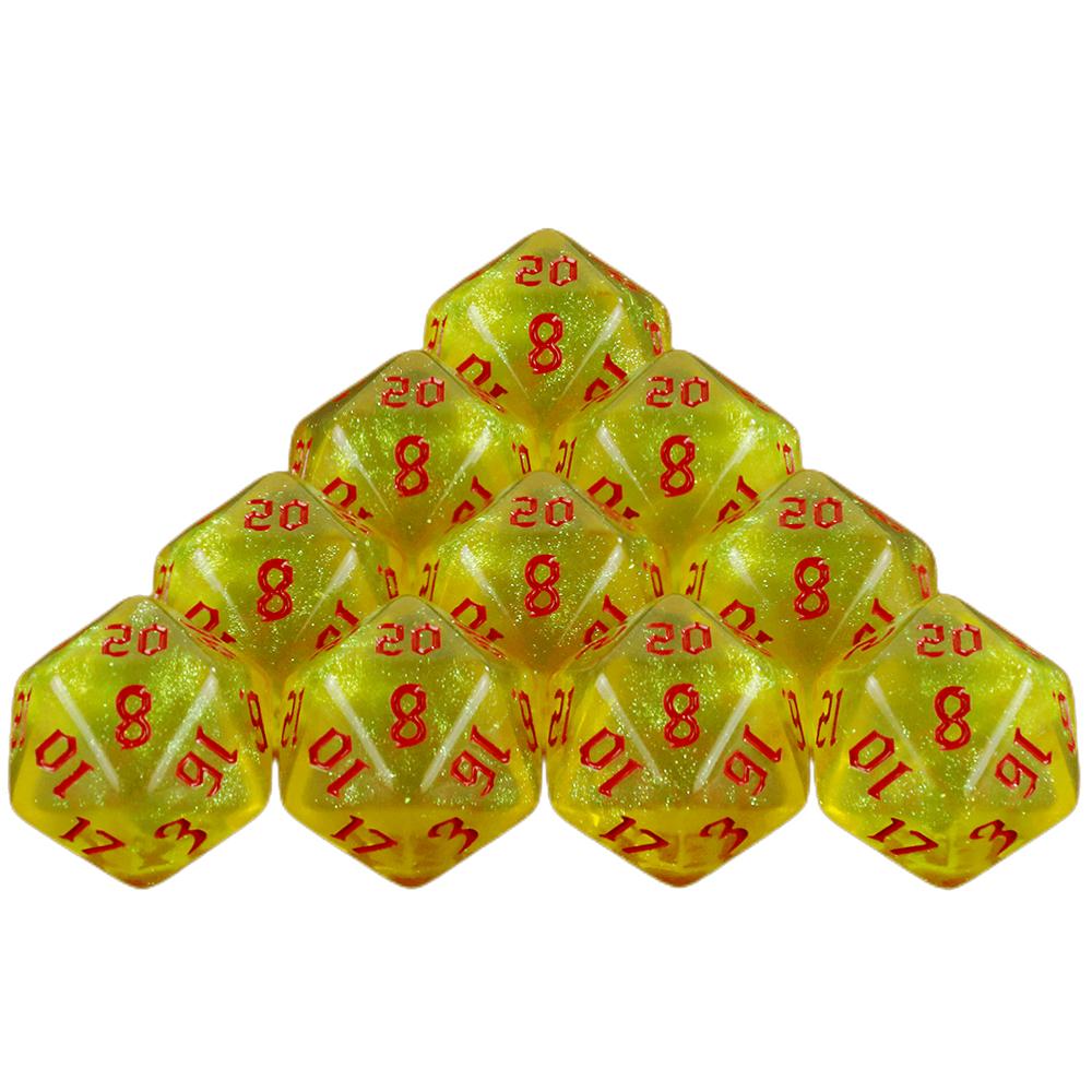 10pcs 20 Sided Polyhedral Dice for DND RPG Table Game Accessories